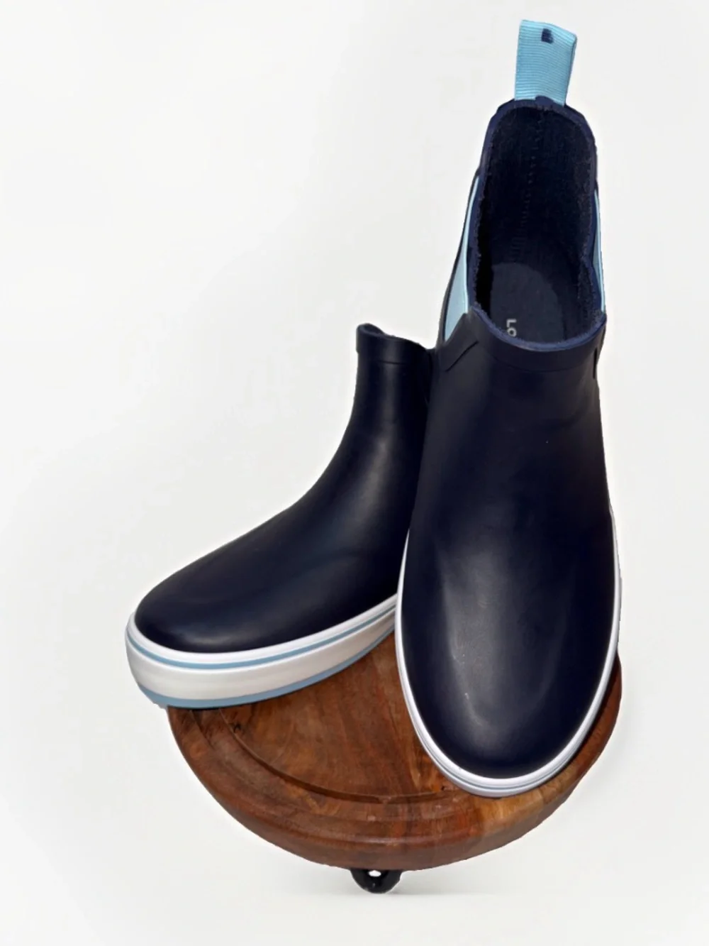 London Fog Navy Glossy Slip-On Clog